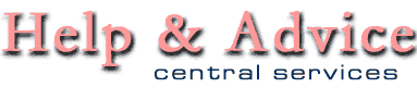 help and advice from central services